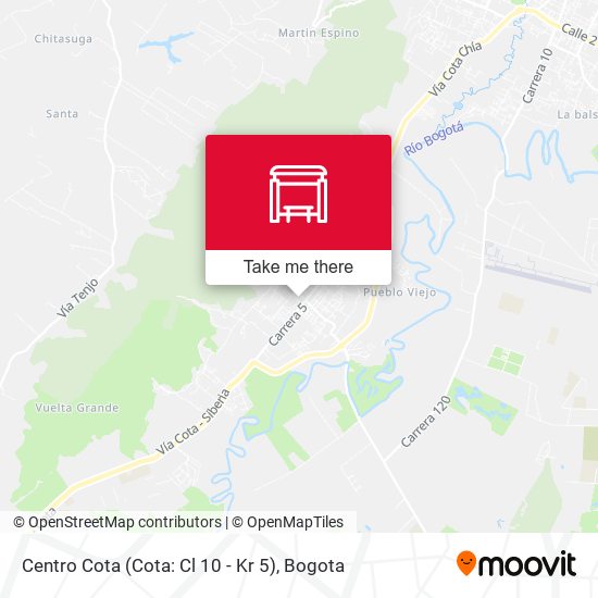 Mapa de Centro Cota (Cota: Cl 10 - Kr 5)