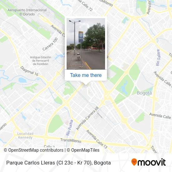 Mapa de Parque Carlos Lleras (Cl 23c - Kr 70)