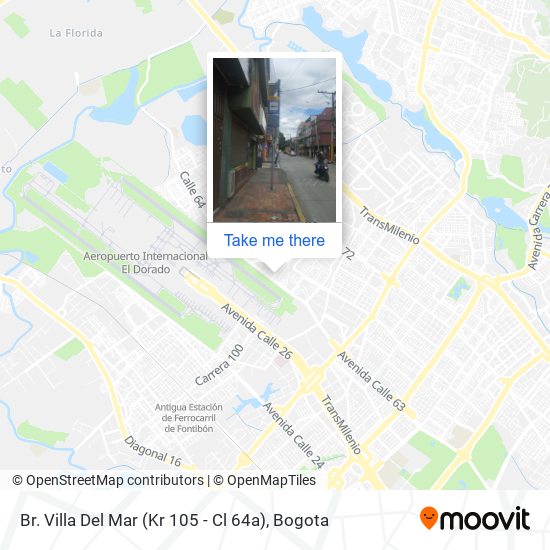 Br. Villa Del Mar (Kr 105 - Cl 64a) map