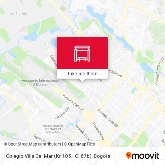 Mapa de Colegio Villa Del Mar (Kr 105 - Cl 67b)