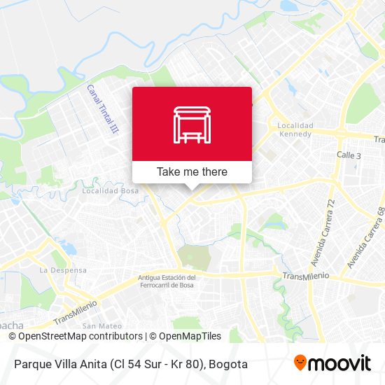 Mapa de Parque Villa Anita (Cl 54 Sur - Kr 80)