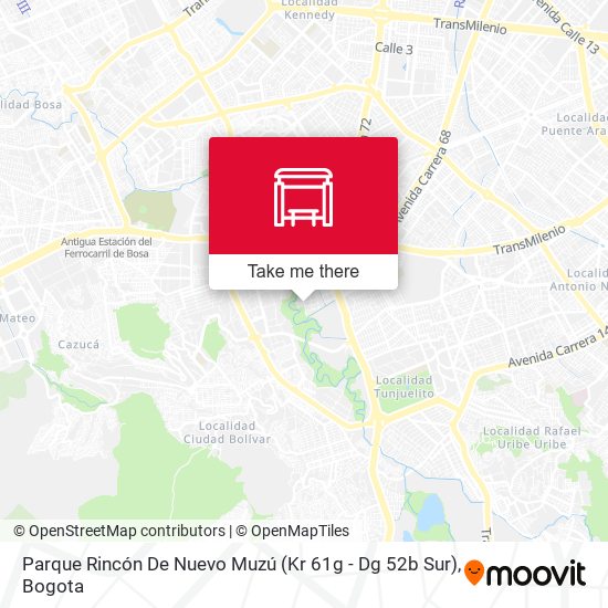 Parque Rincón De Nuevo Muzú (Kr 61g - Dg 52b Sur) map