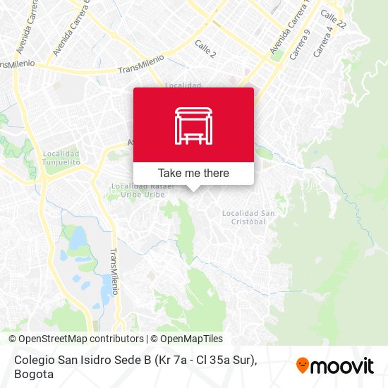 Colegio San Isidro Sede B (Kr 7a - Cl 35a Sur) map