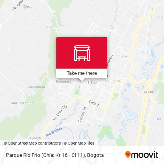 Mapa de Parque Río Frio (Chía: Kr 16 - Cl 11)