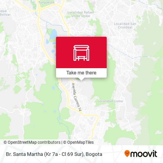 Br. Santa Martha (Kr 7a - Cl 69 Sur) map