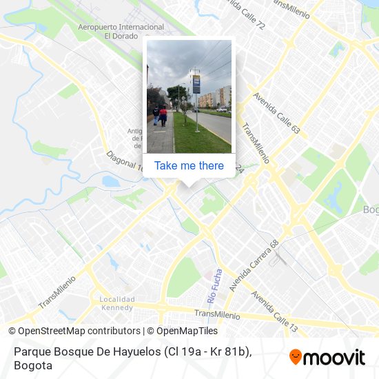 Mapa de Parque Bosque De Hayuelos (Cl 19a - Kr 81b)