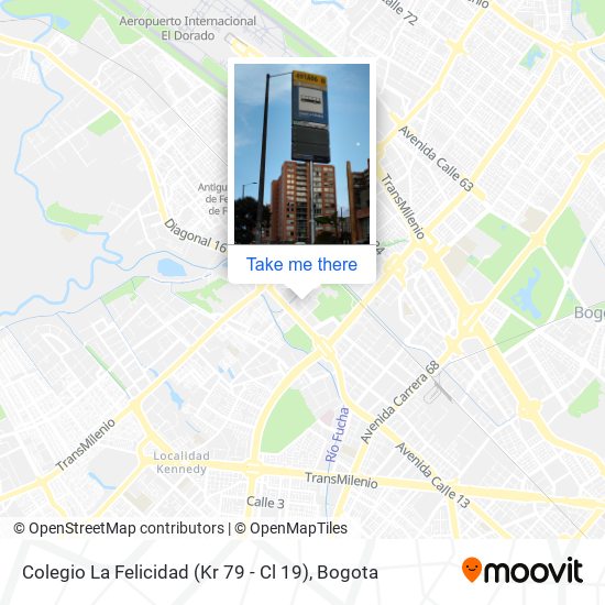 Colegio La Felicidad (Kr 79 - Cl 19) map