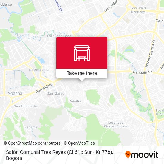 Salón Comunal Tres Reyes (Cl 61c Sur - Kr 77b) map