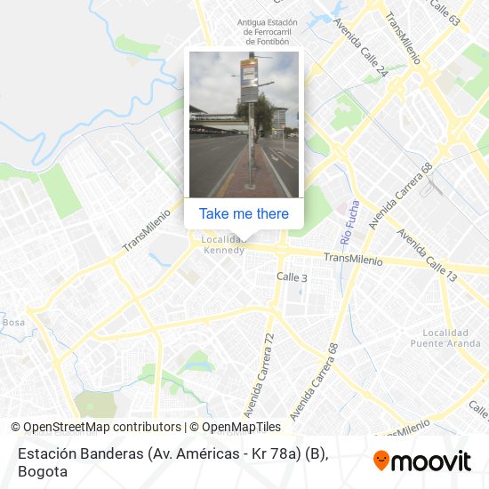 Estación Banderas (Av. Américas - Kr 78a) (B) map