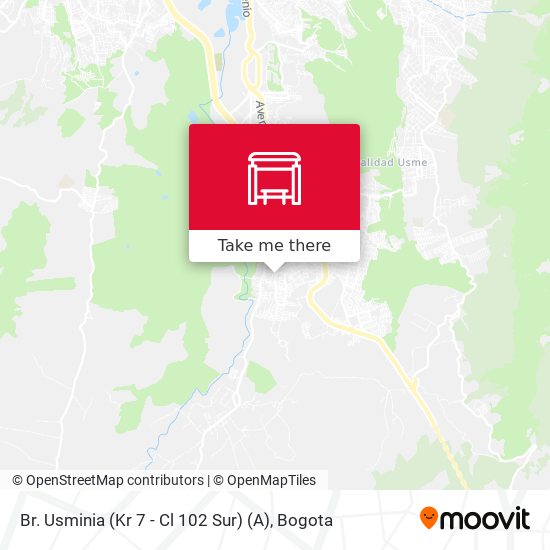 Mapa de Br. Usminia (Kr 7 - Cl 102 Sur) (A)