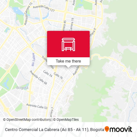 Mapa de Centro Comercial La Cabrera (Ac 85 - Ak 11)