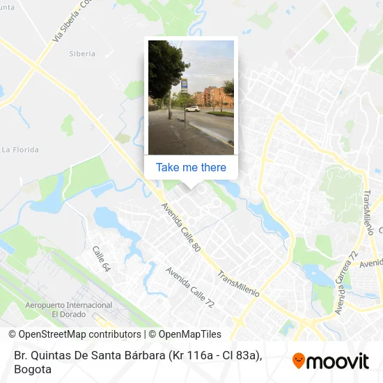 Mapa de Br. Quintas De Santa Bárbara (Kr 116a - Cl 83a)