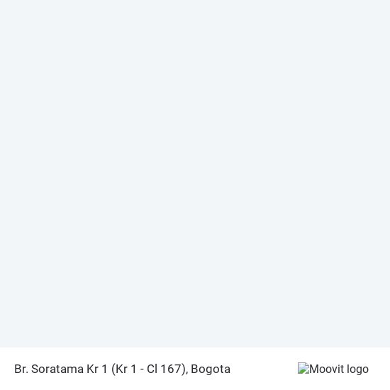 Mapa de Br. Soratama Kr 1 (Kr 1 - Cl 167)