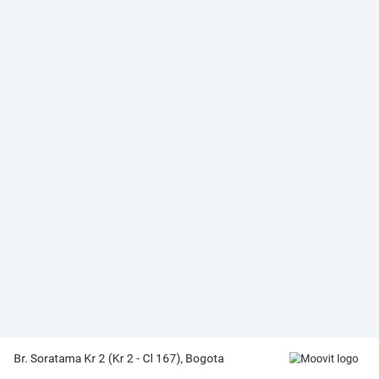 Mapa de Br. Soratama Kr 2 (Kr 2 - Cl 167)