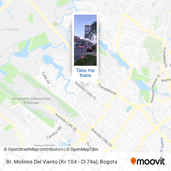 Br. Molinos Del Viento (Kr 104 - Cl 74a) map