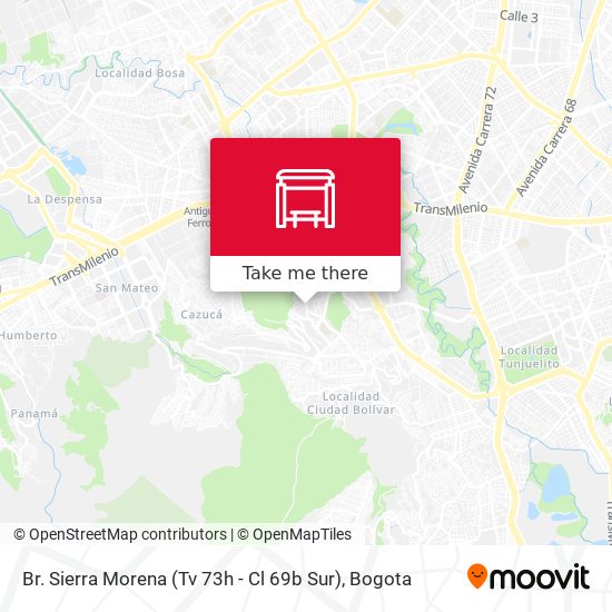 Br. Sierra Morena (Tv 73h - Cl 69b Sur) map