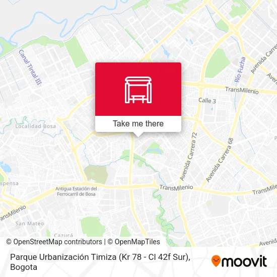 Parque Urbanización Timiza (Kr 78 - Cl 42f Sur) map