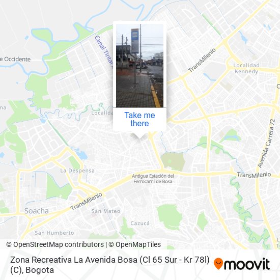 Zona Recreativa La Avenida Bosa (Cl 65 Sur - Kr 78l) (C) map