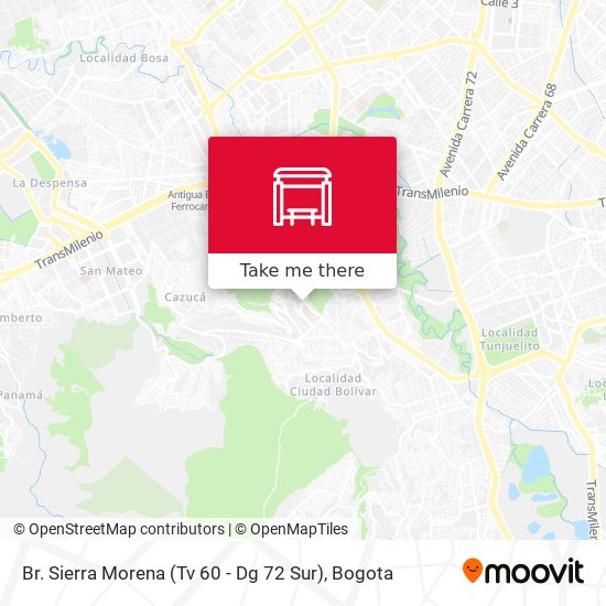 Br. Sierra Morena (Tv 60 - Dg 72 Sur) map