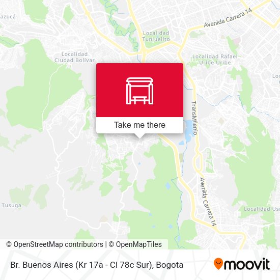 Mapa de Br. Buenos Aires (Kr 17a - Cl 78c Sur)