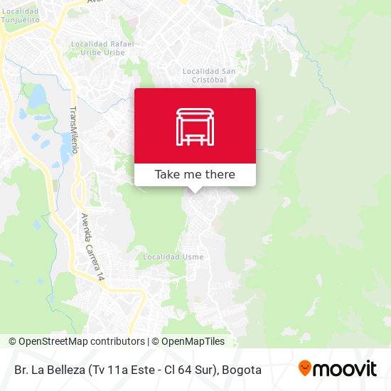 Br. La Belleza (Tv 11a Este - Cl 64 Sur) map