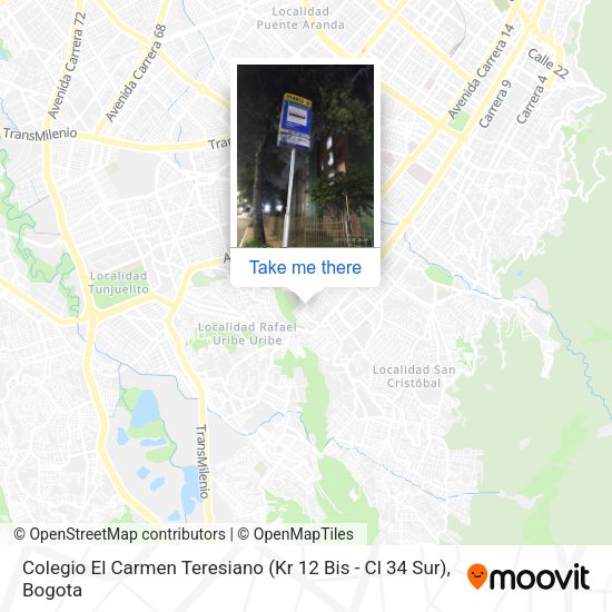 Colegio El Carmen Teresiano (Kr 12 Bis - Cl 34 Sur) map