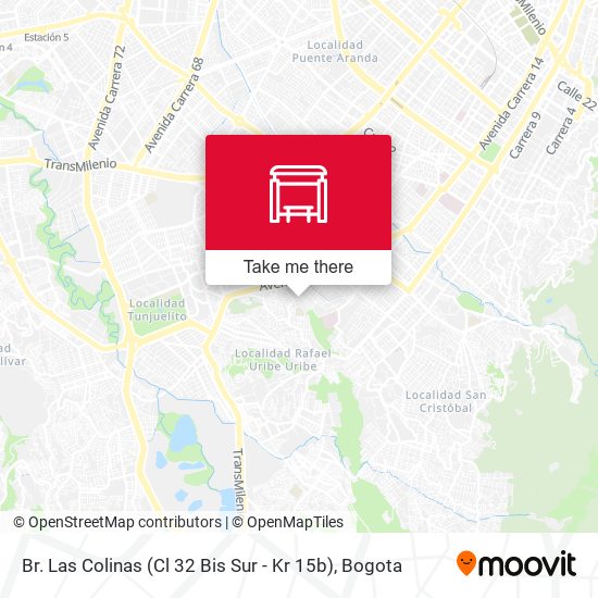 Br. Las Colinas (Cl 32 Bis Sur - Kr 15b) map