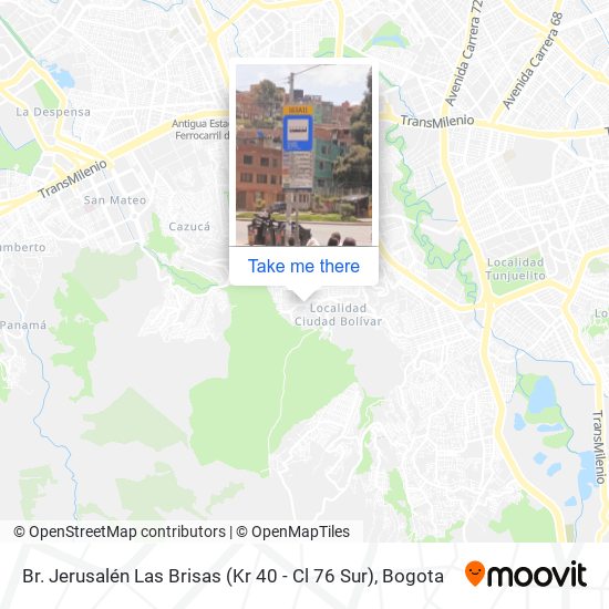Br. Jerusalén Las Brisas (Kr 40 - Cl 76 Sur) map