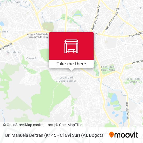 Br. Manuela Beltrán (Kr 45 - Cl 69i Sur) (A) map