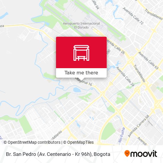 Br. San Pedro (Av. Centenario - Kr 96h) map