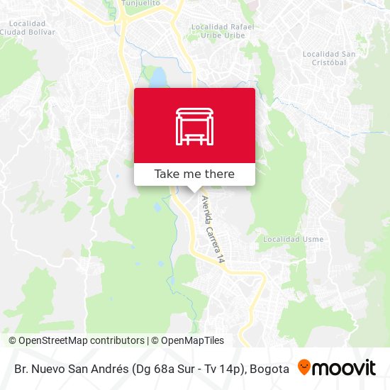 Br. Nuevo San Andrés (Dg 68a Sur - Tv 14p) map