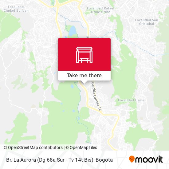 Br. La Aurora (Dg 68a Sur - Tv 14t Bis) map
