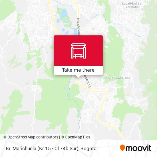 Br. Marichuela (Kr 15 - Cl 74b Sur) map