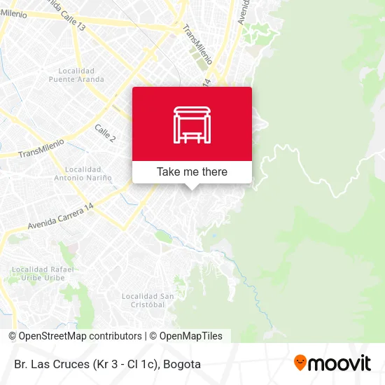 Mapa de Br. Las Cruces (Kr 3 - Cl 1c)
