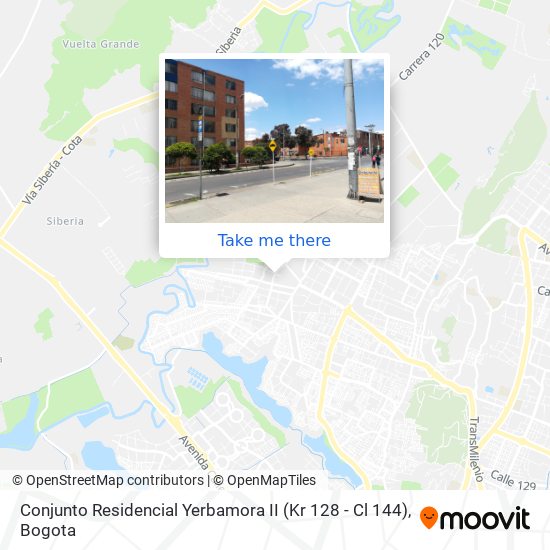 Conjunto Residencial Yerbamora II (Kr 128 - Cl 144) map