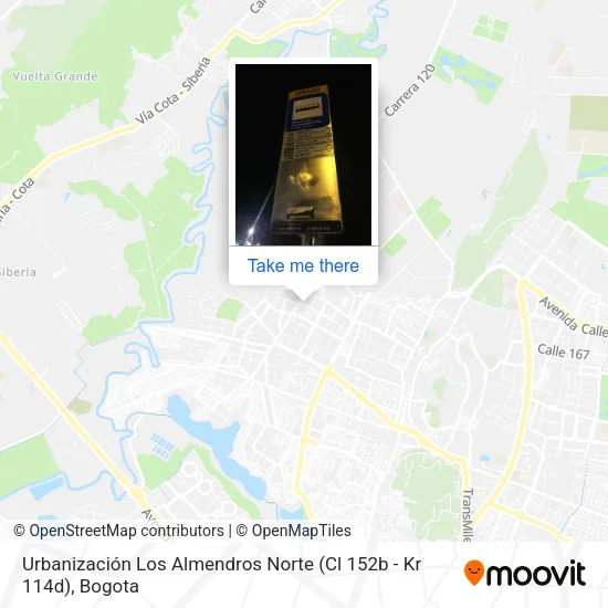 Mapa de Urbanización Los Almendros Norte (Cl 152b - Kr 114d)