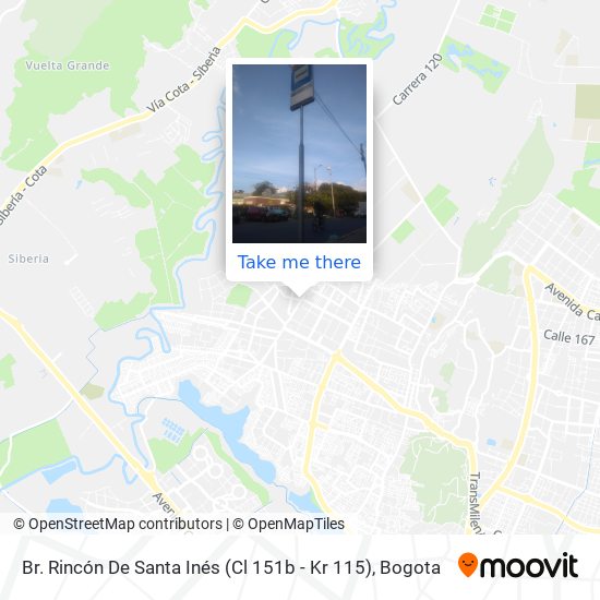 Br. Rincón De Santa Inés (Cl 151b - Kr 115) map
