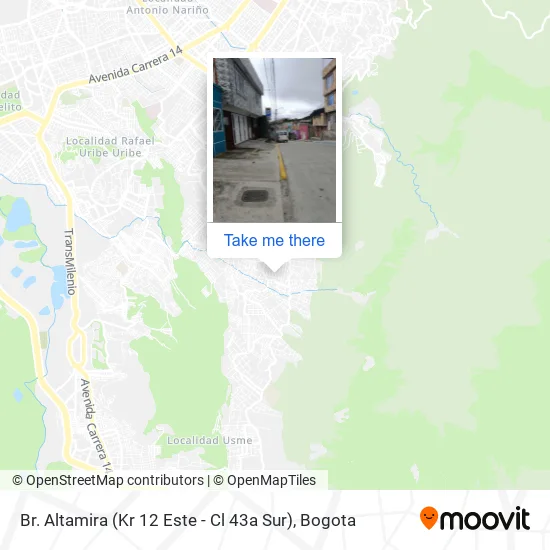 Br. Altamira (Kr 12 Este - Cl 43a Sur) map