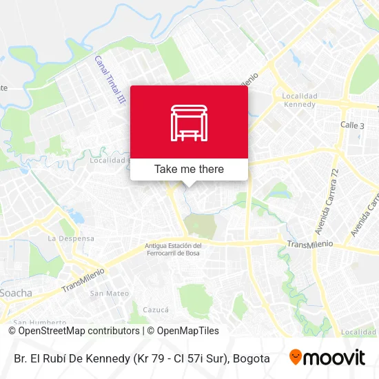 Br. El Rubí De Kennedy (Kr 79 - Cl 57i Sur) map