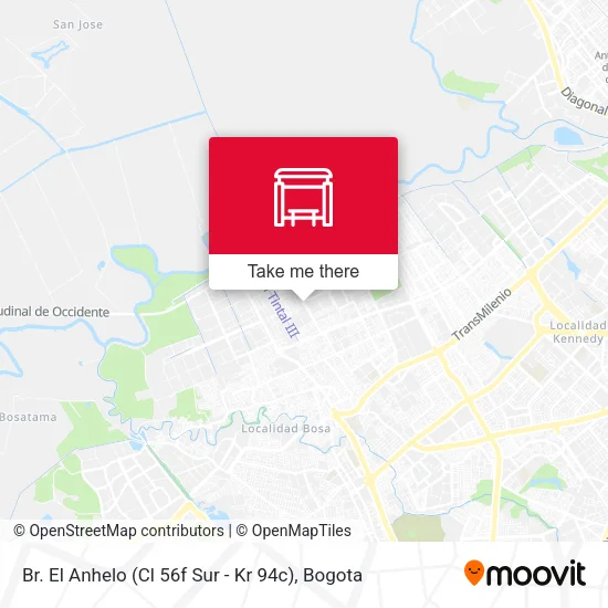 Mapa de Br. El Anhelo (Cl 56f Sur - Kr 94c)