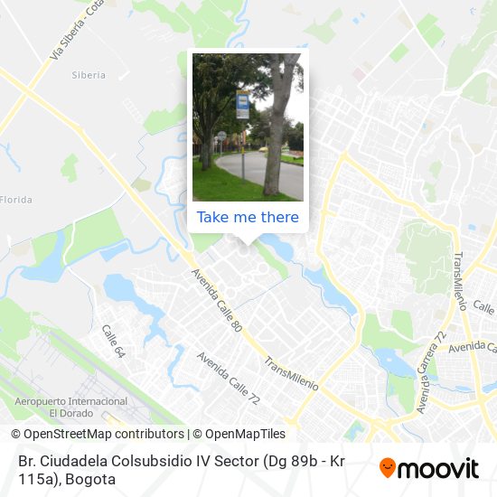 Mapa de Br. Ciudadela Colsubsidio IV Sector (Dg 89b - Kr 115a)