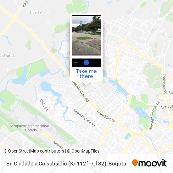 Br. Ciudadela Colsubsidio (Kr 112f - Cl 82) map