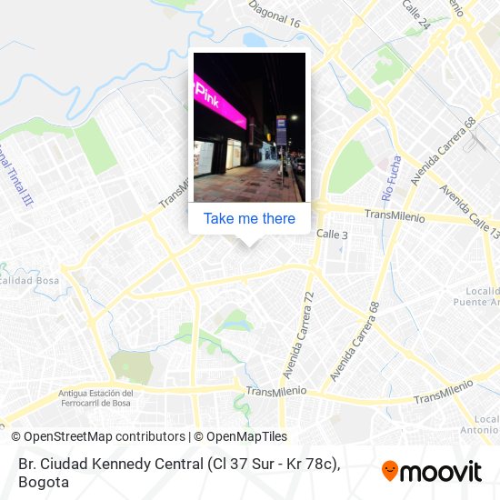 Mapa de Br. Ciudad Kennedy Central (Cl 37 Sur - Kr 78c)