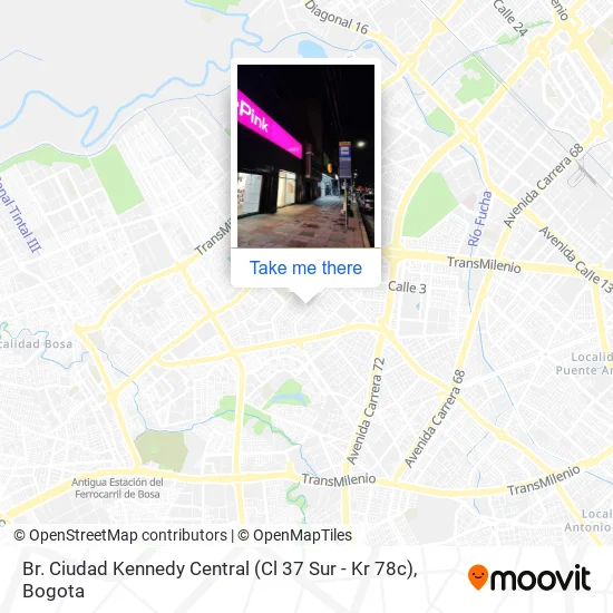 Mapa de Br. Ciudad Kennedy Central (Cl 37 Sur - Kr 78c)