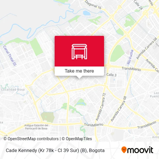 Mapa de Cade Kennedy (Kr 78k - Cl 39 Sur) (B)