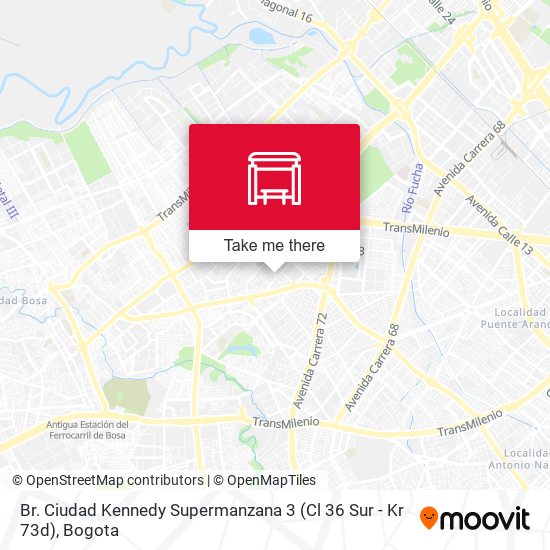 Br. Ciudad Kennedy Supermanzana 3 (Cl 36 Sur - Kr 73d) map