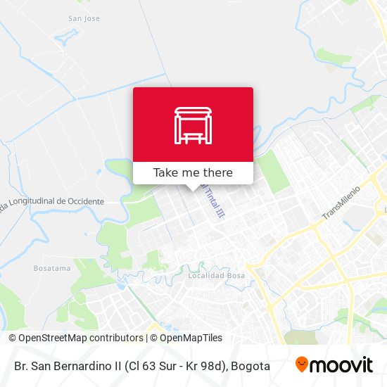 Br. San Bernardino II (Cl 63 Sur - Kr 98d) map