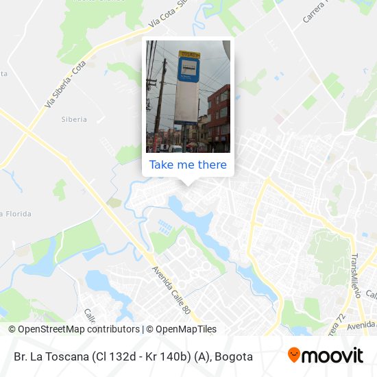 Br. La Toscana (Cl 132d - Kr 140b) (A) map