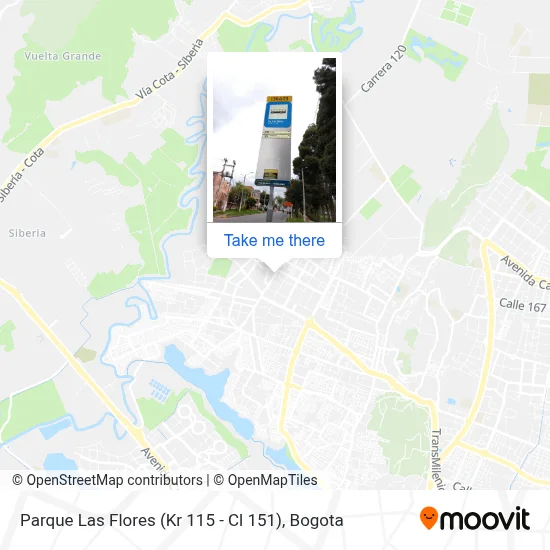 Parque Las Flores (Kr 115 - Cl 151) map