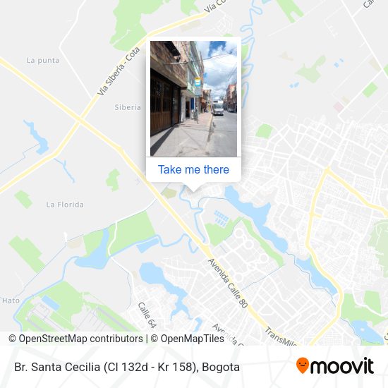 Br. Santa Cecilia (Cl 132d - Kr 158) map
